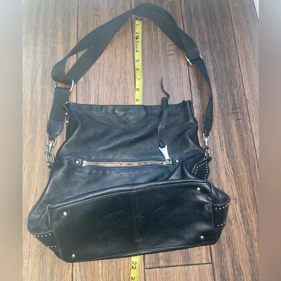 Black shoulder bag Aimee kestenberg fold over bag - Picture 3 of 15